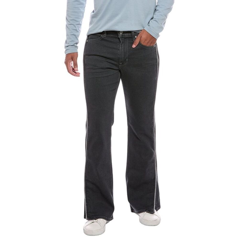 Hudson Jeans Mens  Walker Track Jean, Black